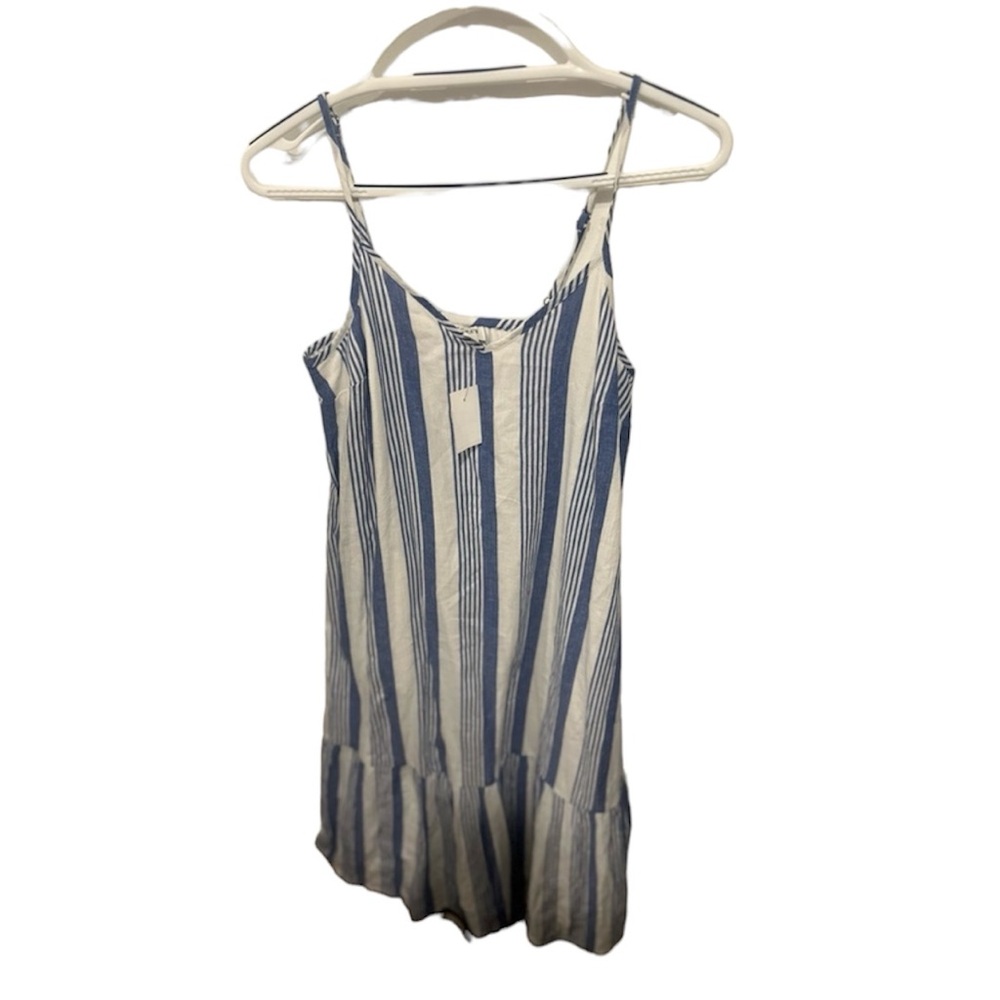 J.Crew NWT blue and white striped dress